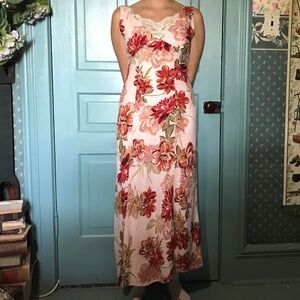 Anthropology Floral Paper Heart Maxi Dress